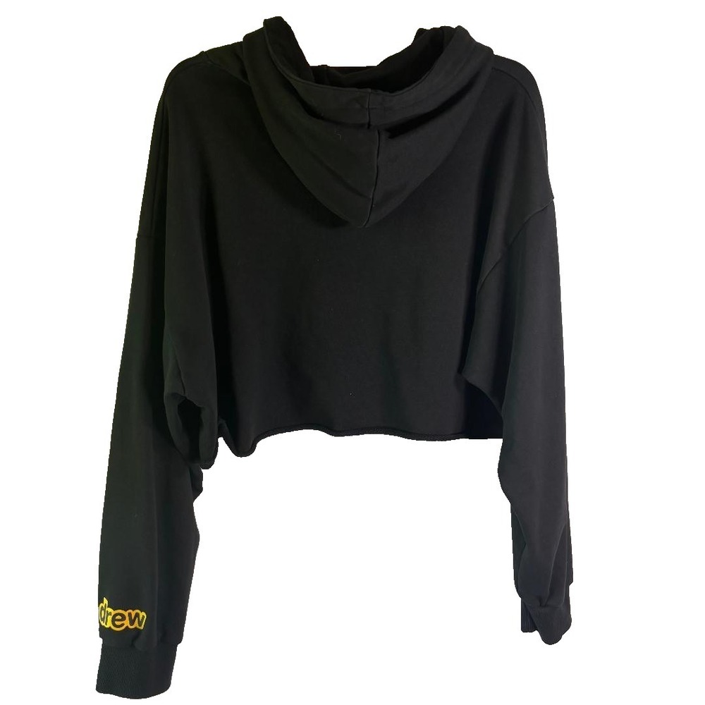 Drew House Cropped Hoodie Black Women's Size‎ L - Picture 2 of 6